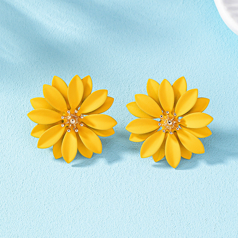 Acrylic Candy Flower Earrings MIC-AYN022