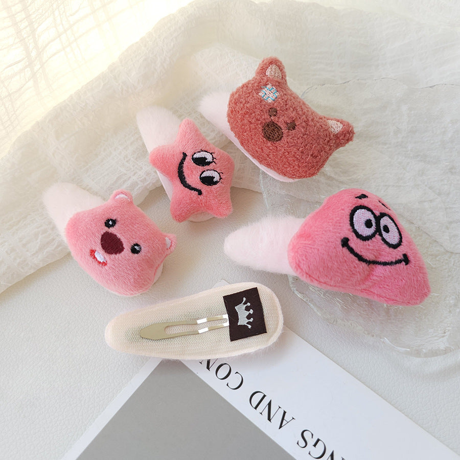 Plush cartoon cute hair clip MIC-WoD007