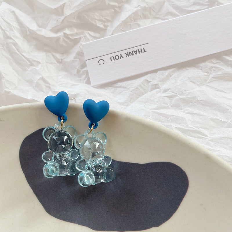 Alloy Bear Love Earrings MYA-ABL032