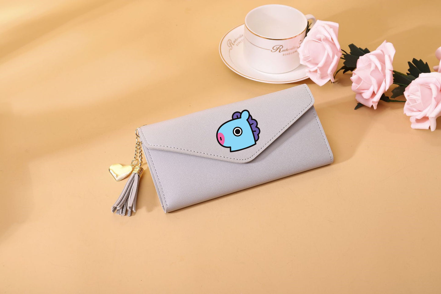 PU cartoon cute card bag tassel wallet MIC-XingY009