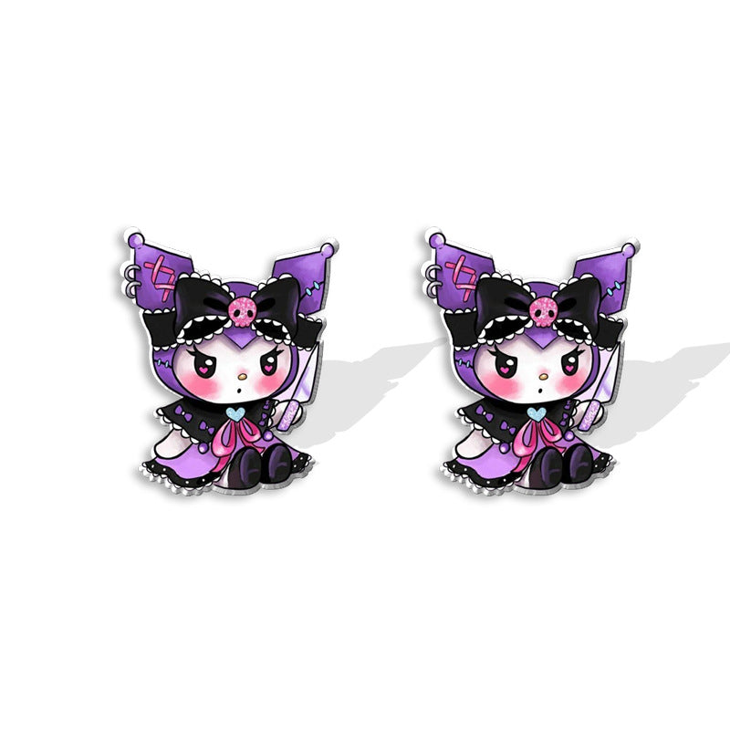 Alloy cartoon black cat pumpkin earrings (Minimo de compra 5) MIC-XiangL077