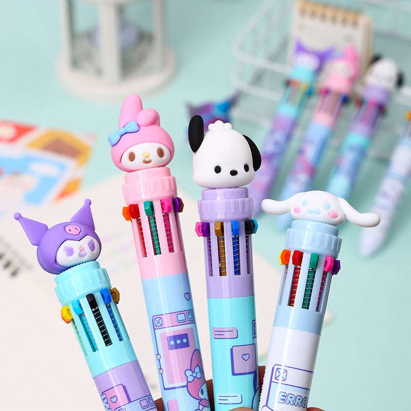 Plastic cute wacky press the neutral pen 24PCS MYA-YJN014