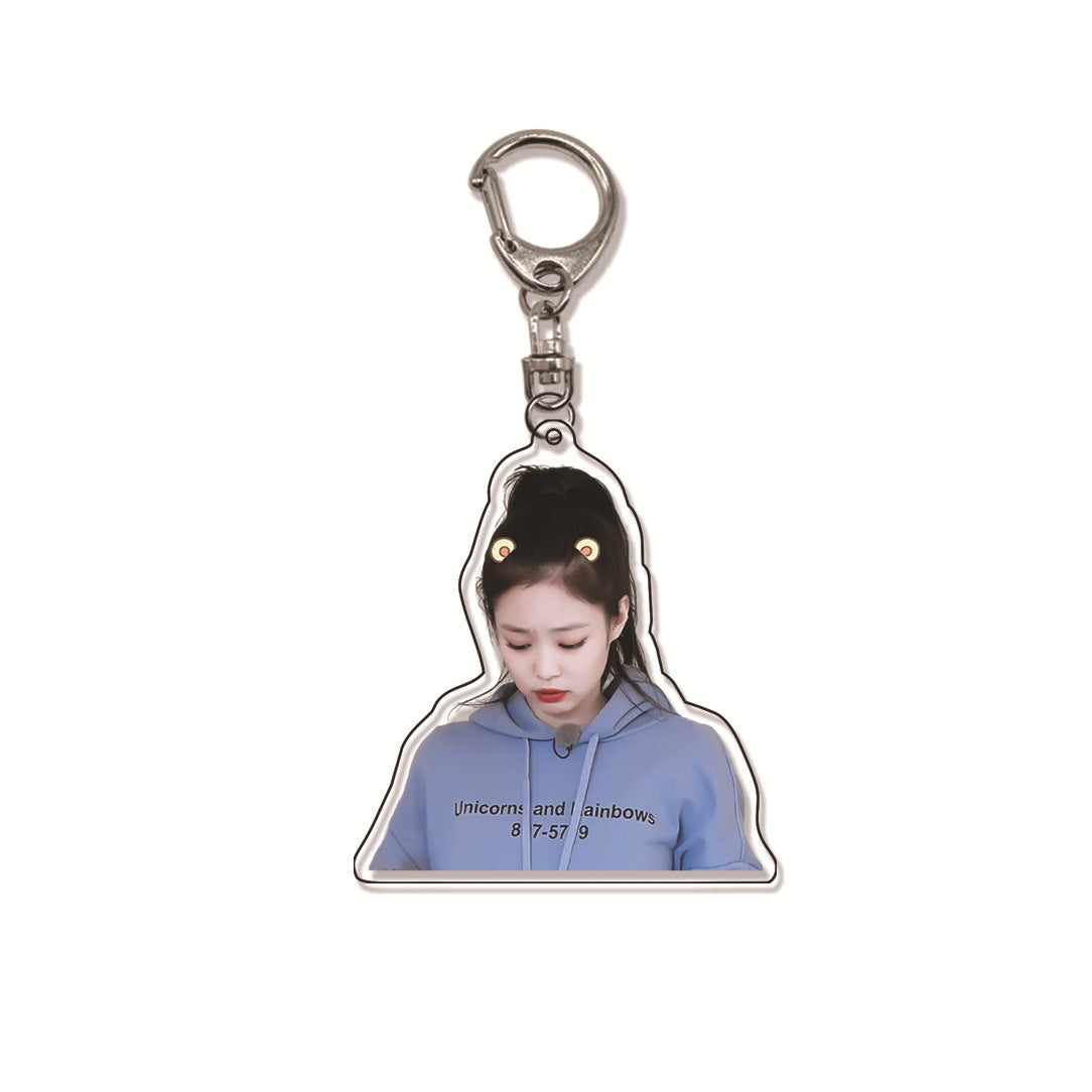 Acrylic pink ink double-sided blackpink keychain (Minimo de Compra 2)  MYA-ManM013