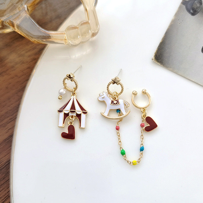 Alloy cartoon amusement park earrings MYA-BLD097