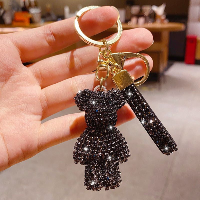 Diamond Bear Alloy Keychain MIC-ShuoT006