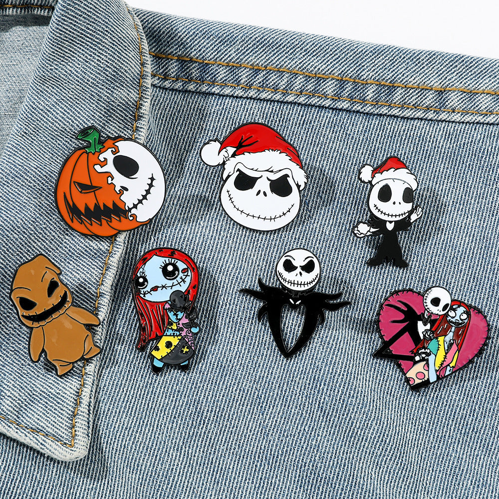 Alloy Halloween pumpkin brooch (Minimo de compra 2) MIC-ZhiJ011