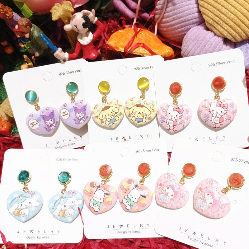 Alloy cartoon cute earrings MYA-XingJ076