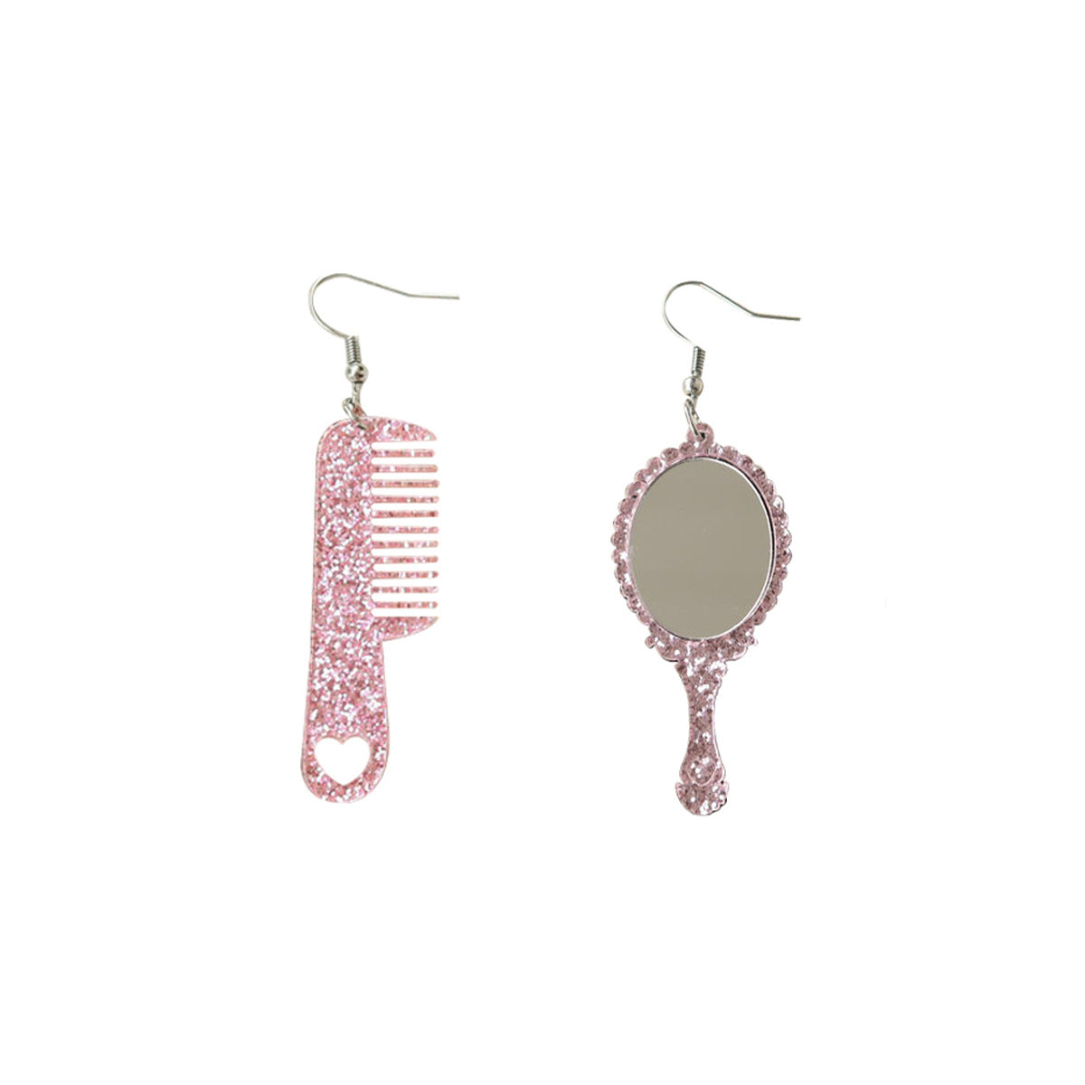 Acrylic mini makeup mirror earrings (Minimo de Compra 3) MYA-OuG031