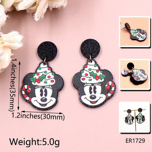 Acrylic Candy Lantern Cream Earrings (Minimo de compra 5) MIC-XiaoY058