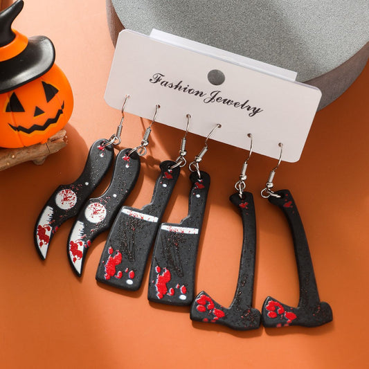 Acrylic New Halloween Collection Earrings (Minimo de compra 2) MYA-GanL037