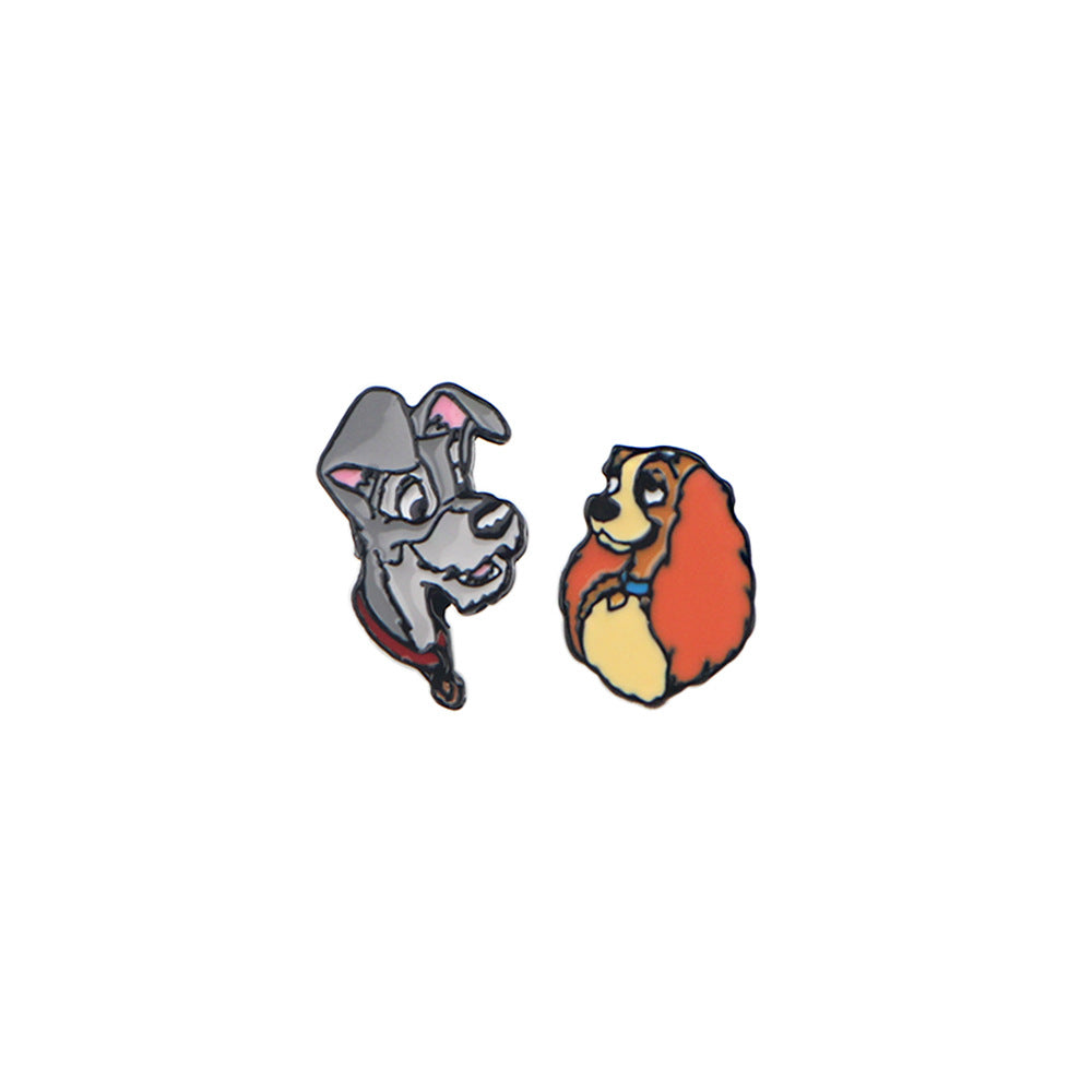 Alloy Mouse and Dog Earrings (Minimo de Compra 5) MIC-KuB019