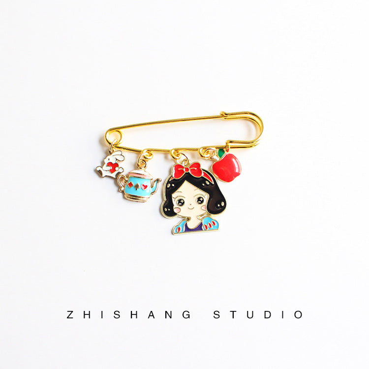 Alloy cartoon ice and snow mystery brooch (Minimo de Compra 2)  MIC-ZhiS042