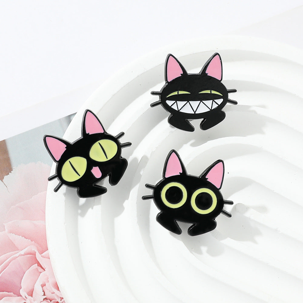 Alloy Halloween Cat Breast Needle (Minimo de Compra 2) MIC-ShengY043