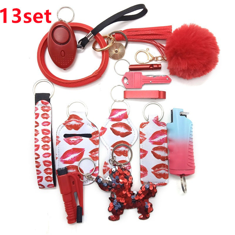 alloy PU anti wolf keychain XiangX007