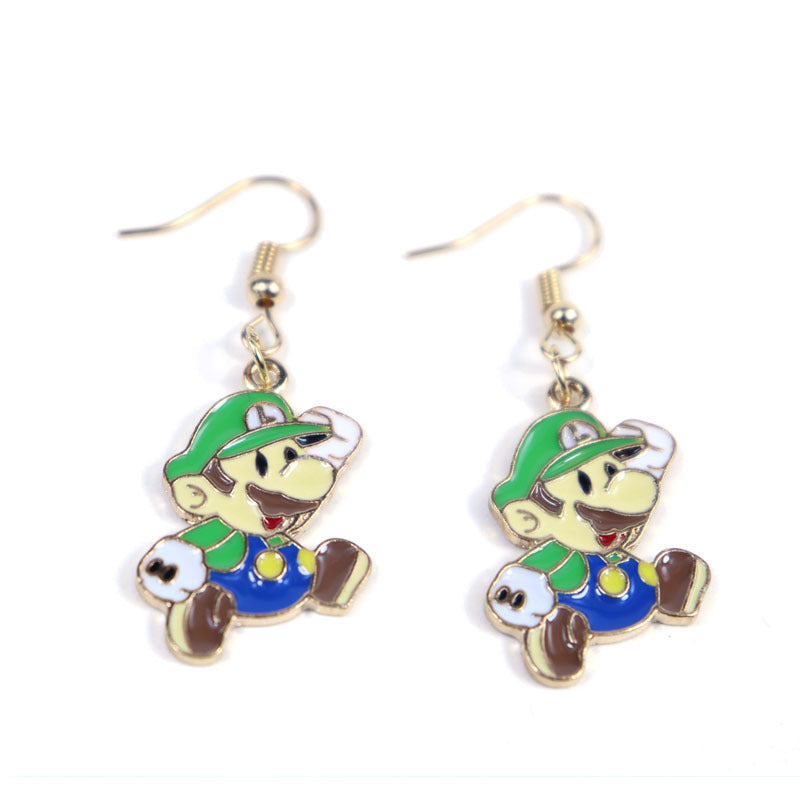 Alloy Game Mario Earrings MIC-XuXin006