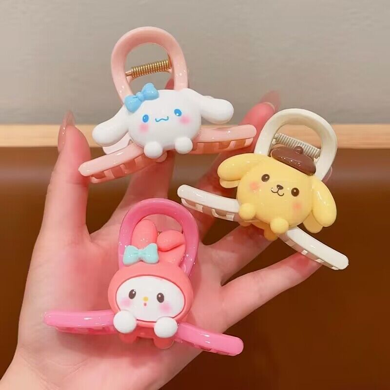 Plastic cartoon cute hair clip (Minimo de Compra 2) MIC-TanC001