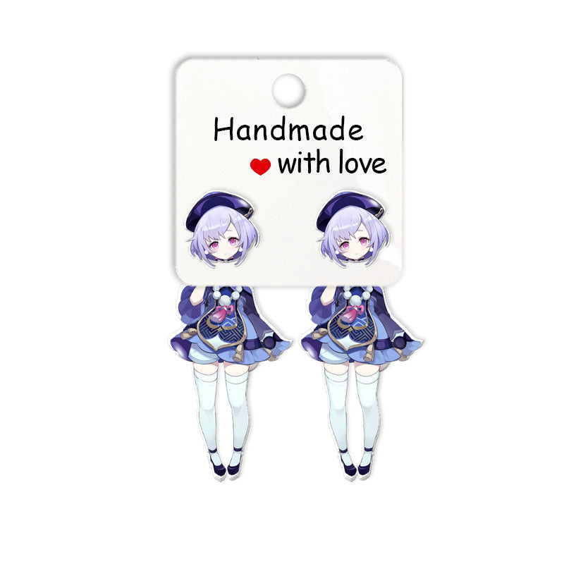 Personalized Creative Cartoon Acrylic Earrings MIC-ES-XiangL042