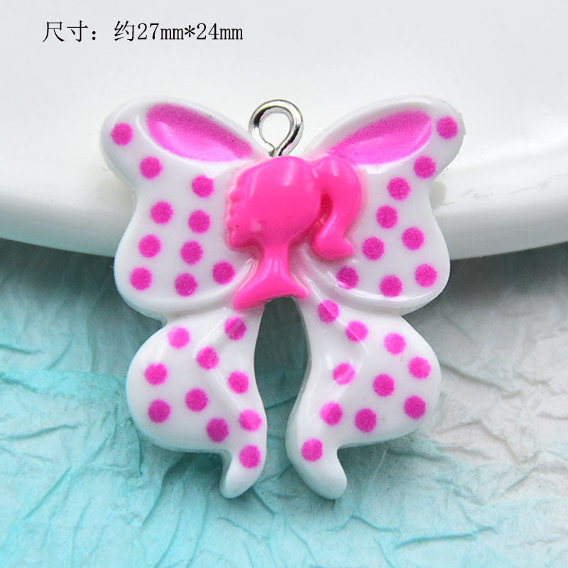 Resin Barbie Bow Five pointed Star Accessories MYA-ZhiB004