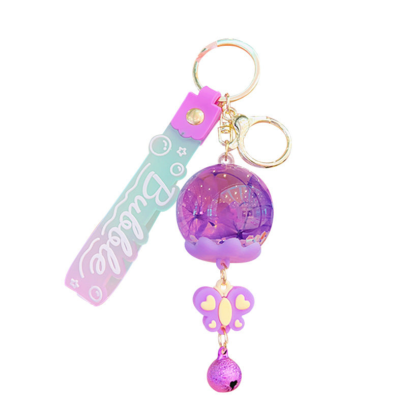 of Oil Flowing Sand Liquid Acrylic Keychains (S) MIC-YDao080