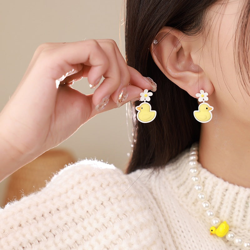 Alloy minimalist and fashionable earrings MIC-BiX004