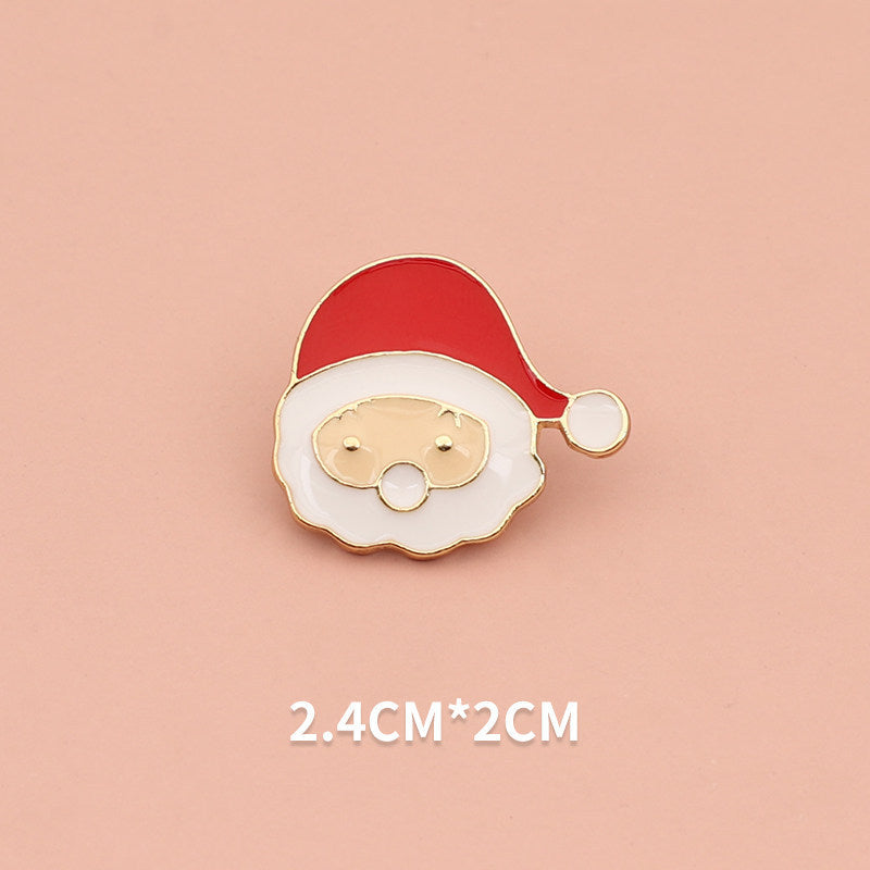 Alloy cute cartoon Santa Claus brooch (Minimo de Compra 2) MYA-WeiD001