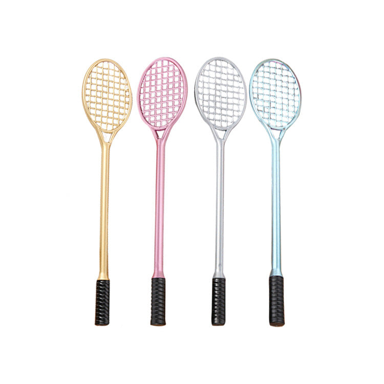 Ballpoint Pen Plastic Creative Tennis Racket Shape Gel Pen Liuj027