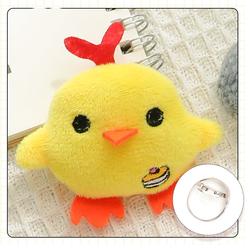 Plush cartoon cute brooch MYA-ZhanY005