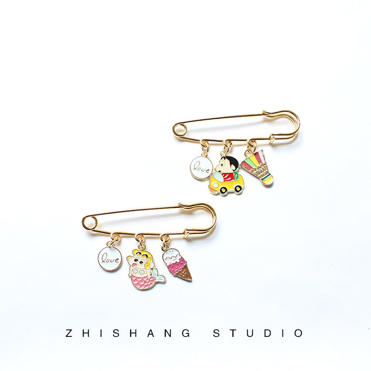 Alloy cartoon crayon small new brooch (Minimo de Compra 2)  MIC-ZhiS033