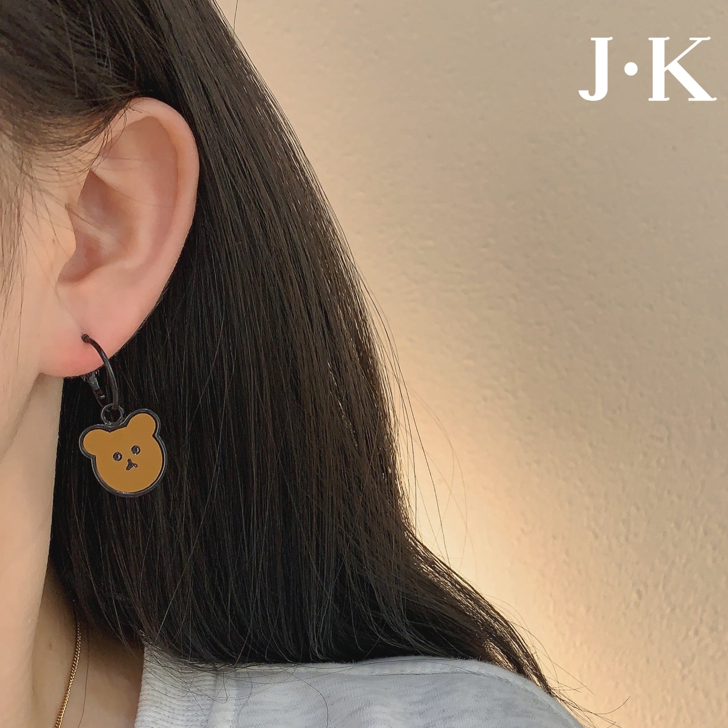 Resin Cute Cartoon Bear Earrings (Minimo de Compra 2) MYA-JinK005