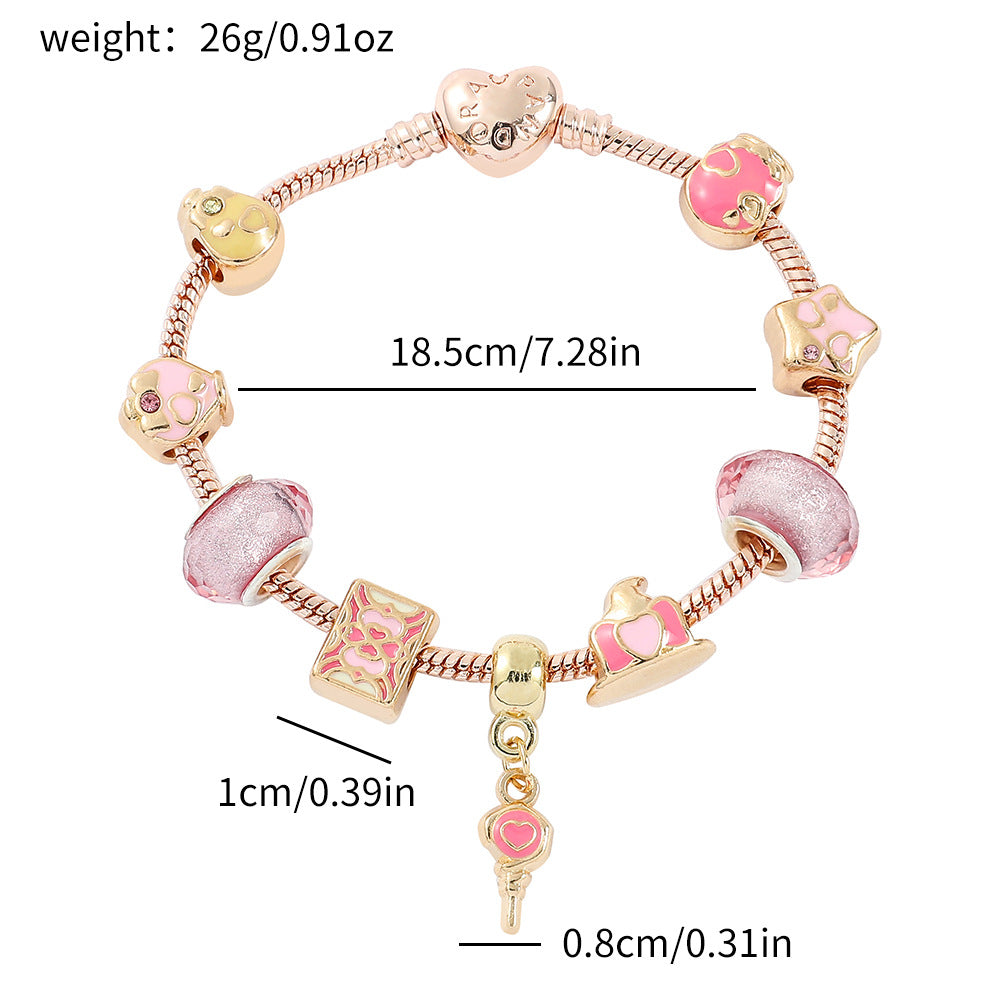 Alloy cartoon anime bracelet (Minimo de Compra 5) MYA-ZhuoX023