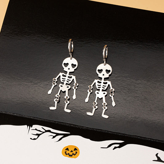 Alloy funny skeleton earrings MIC-JLD008