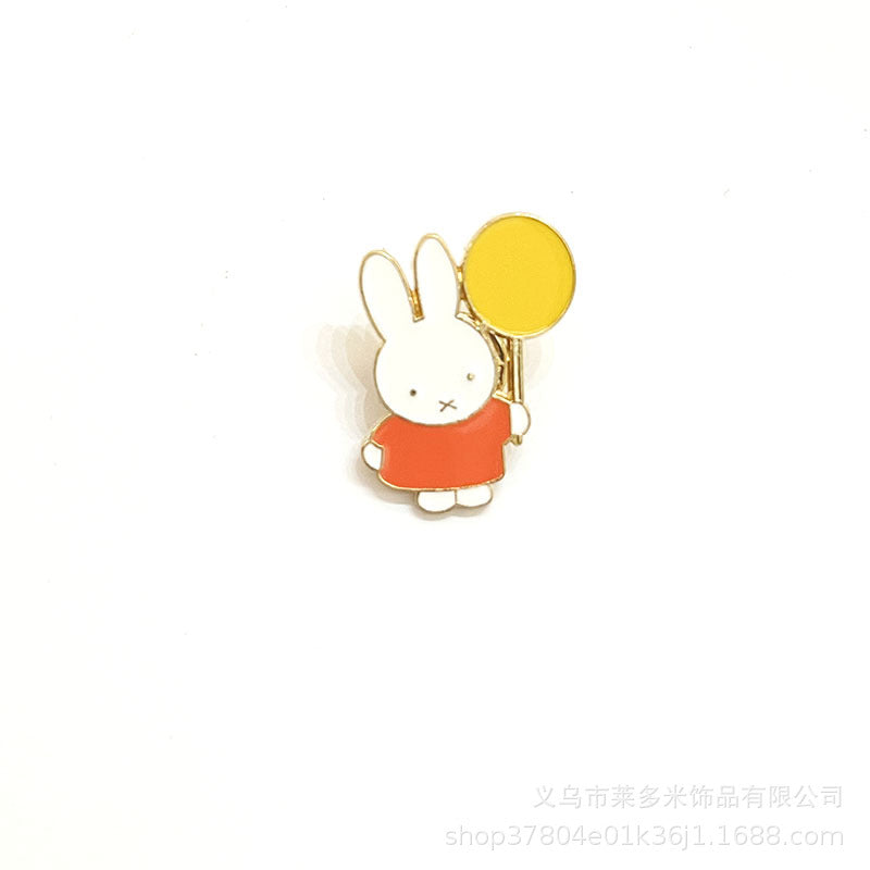 Alloy balloon rabbit brooch (Minimo de compra 2) MIC-LDM007