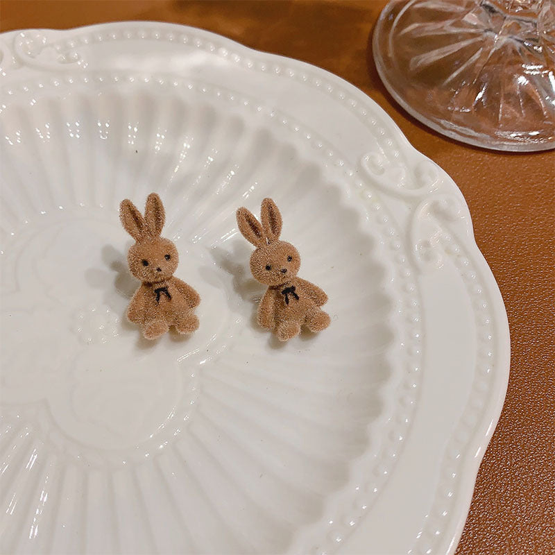 Flocking New Rabbit Earrings (Minimo de Compra 2) MIC-XinX003