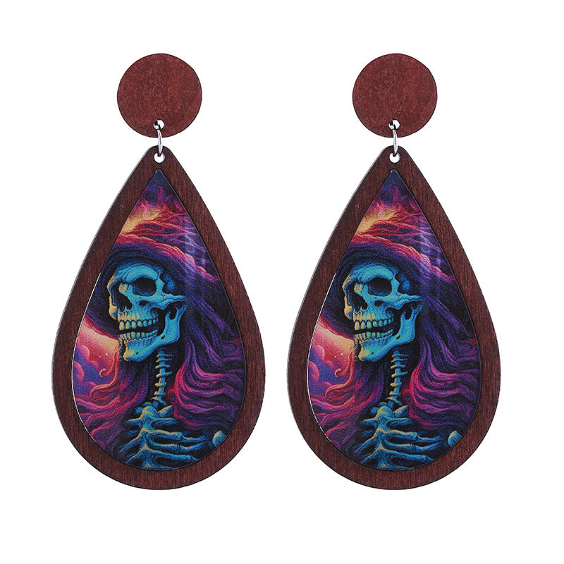 Alloy acrylic horror party earrings MIC-ChouT055