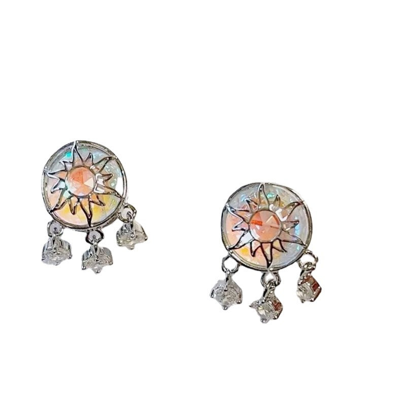 Alloy colored dream catcher earrings MIC-XingS028