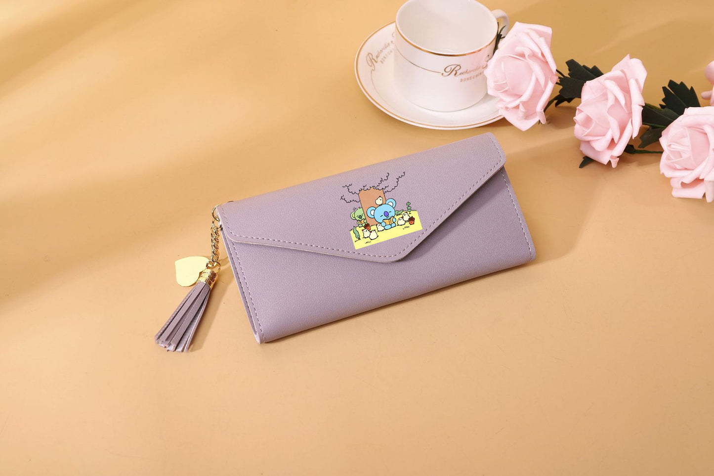 PU cartoon cute card bag tassel wallet MIC-XingY010