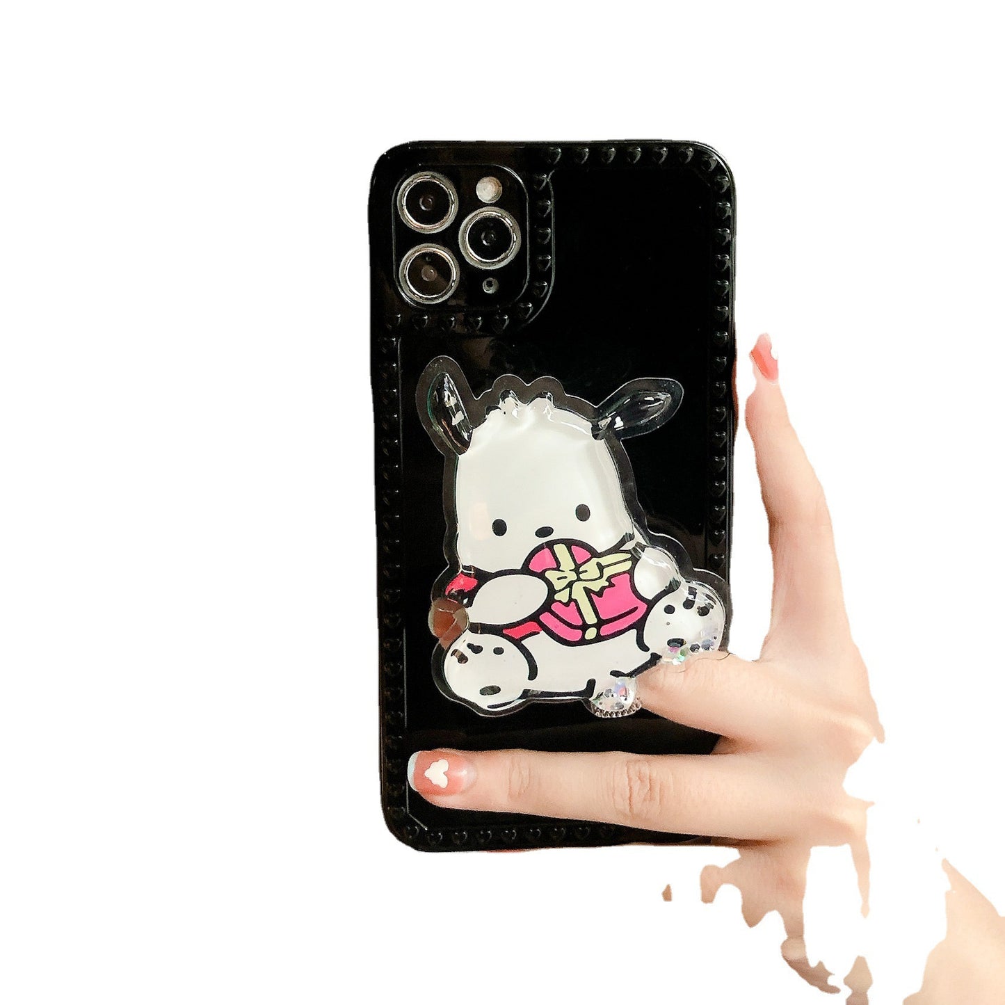 Silicone cartoon quicksand mobile phone holder (Minimo de Compra 2) MIC-MLTD009