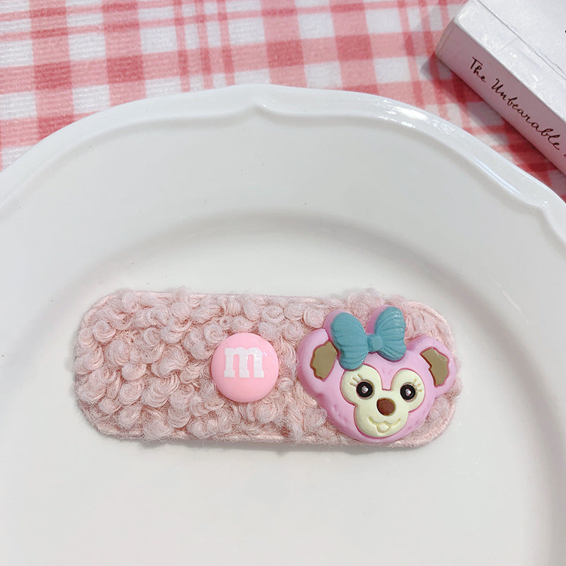 Acrylic cute cartoon lamb hair clip MIC-DiLan009