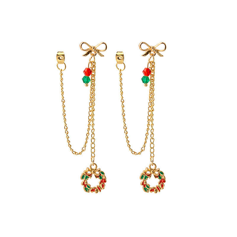 Alloy tassel Christmas tree bell earrings (Minimo de Compra 2) MIC-MDD085