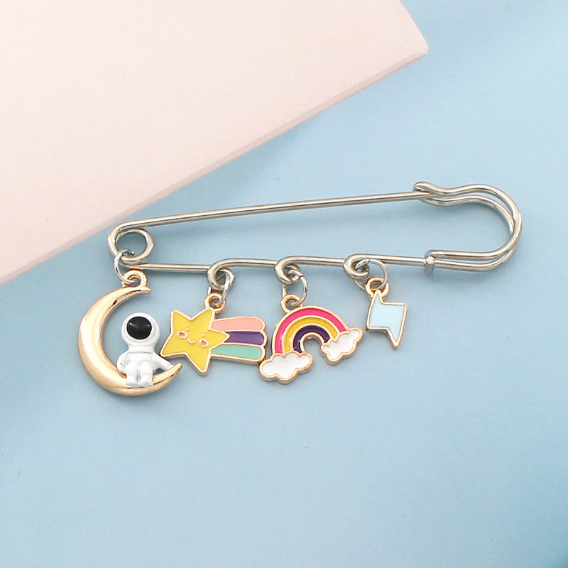 Alloy cartoon astronaut brooch (Minimo de compra 2) MIC-LiY001