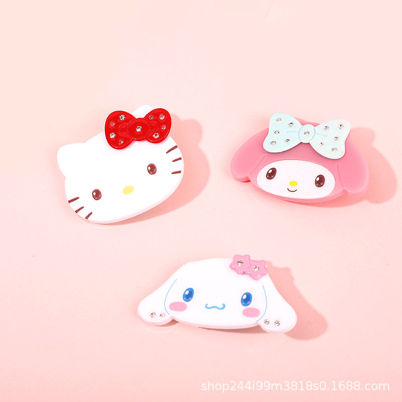 Silicone cute cartoon thick plate hair clip (Minimo de compra 10)  MIC-LangK011