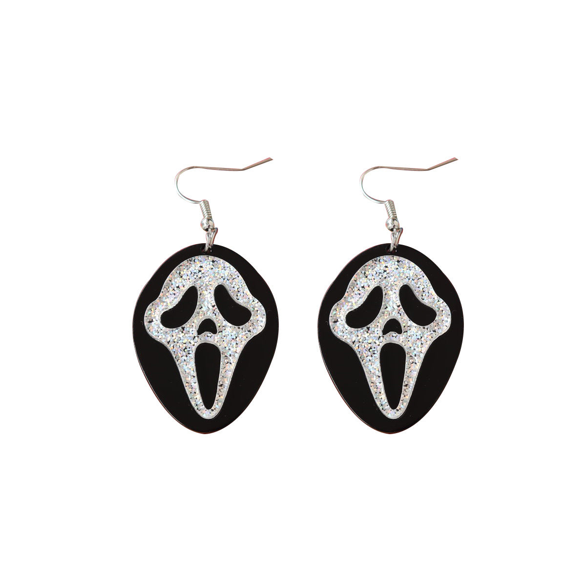 Acrylic Halloween Death Shining Powder Earrings (Minimo de Compra 3) MIC-OuG075