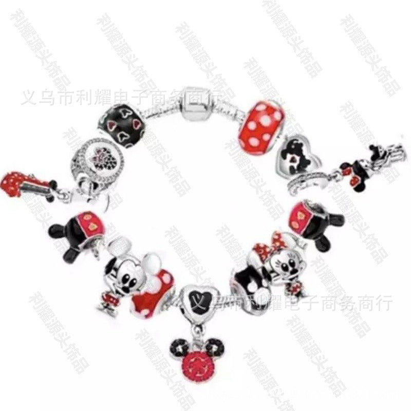 Alloy DIY Pandora Cartoon Bracelet MIC-LiY032