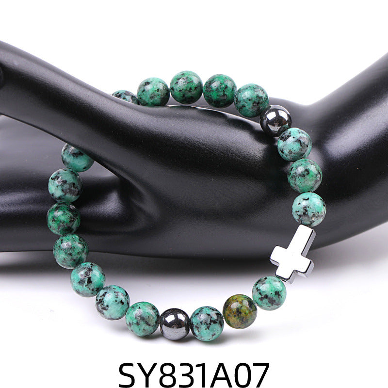 Alloy African Pine Cross Bracelet MIC-XiuH020