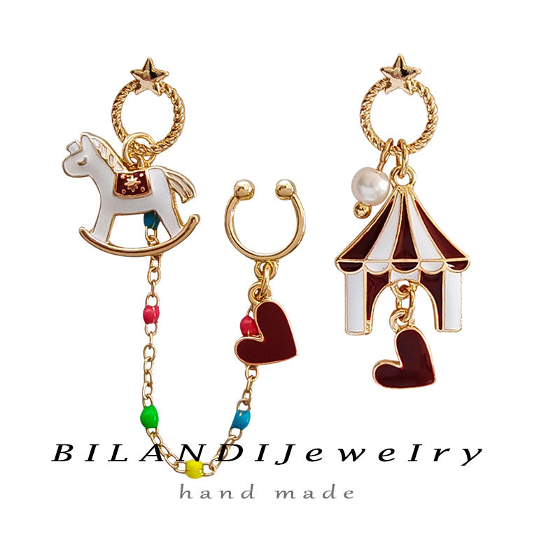 Alloy cartoon amusement park earrings MYA-BLD097