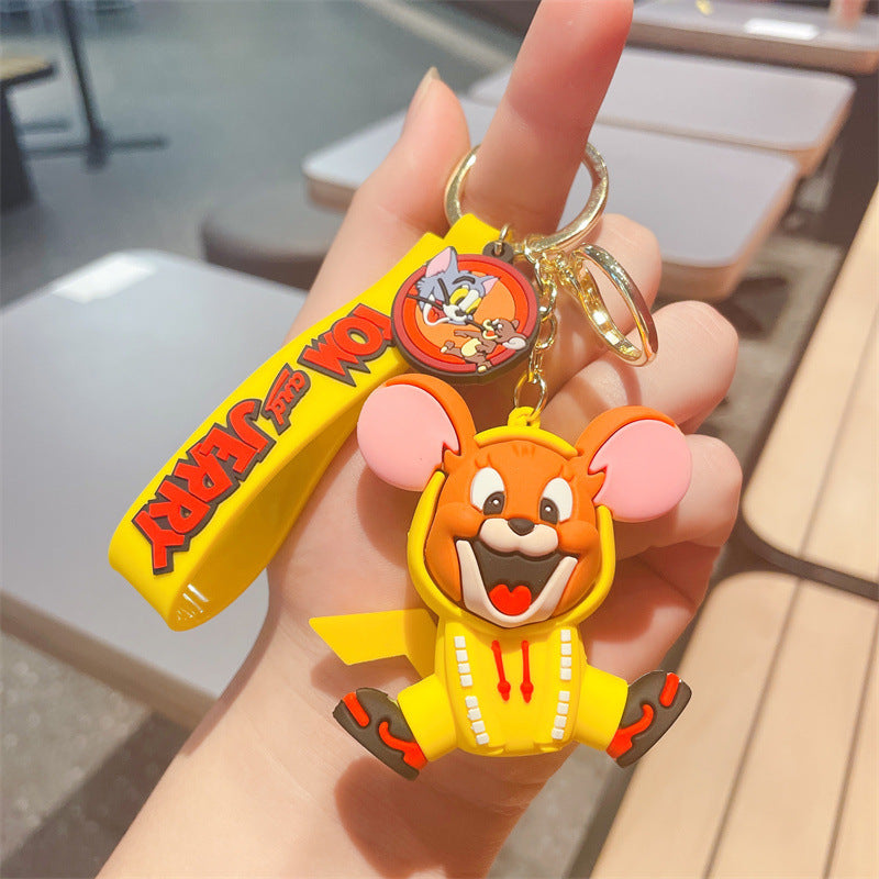 resin cat and mouse keychains MIC-HongY002