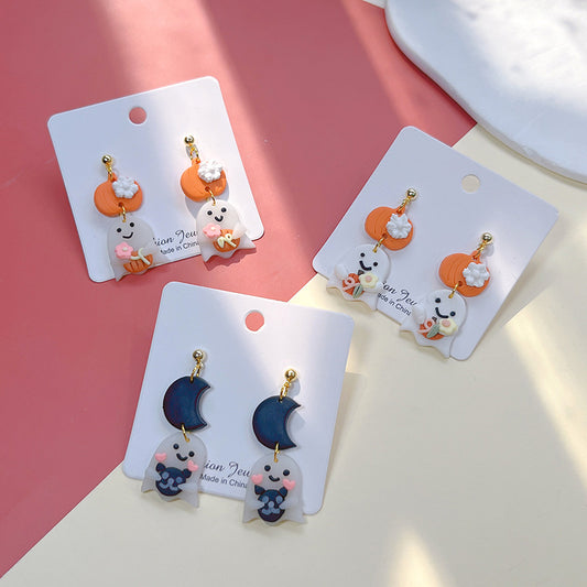 Acrylic New Halloween Collection Earrings PinH006