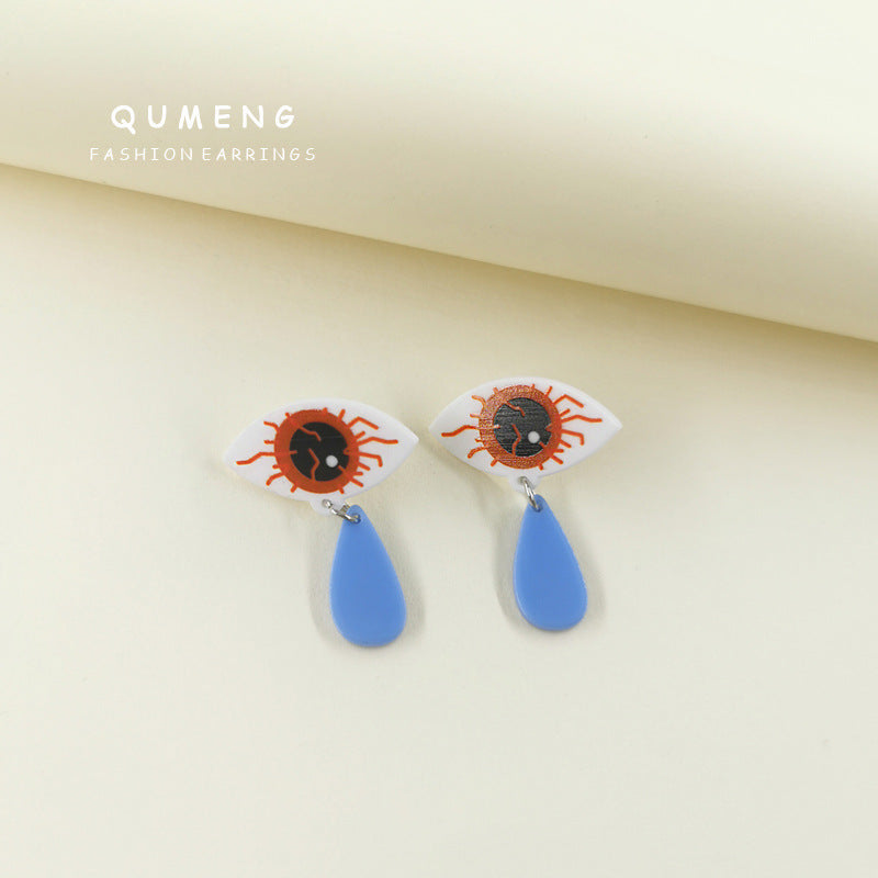 Acrylic New Eyes Tears Palm Earnails (Minimo de compra 2) MIC-QinM001