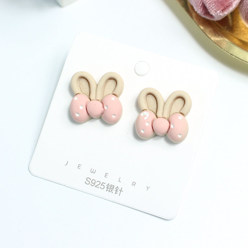 Acrylic cute cartoon earrings  (Minimo de Compra 2) MYA-PingH031