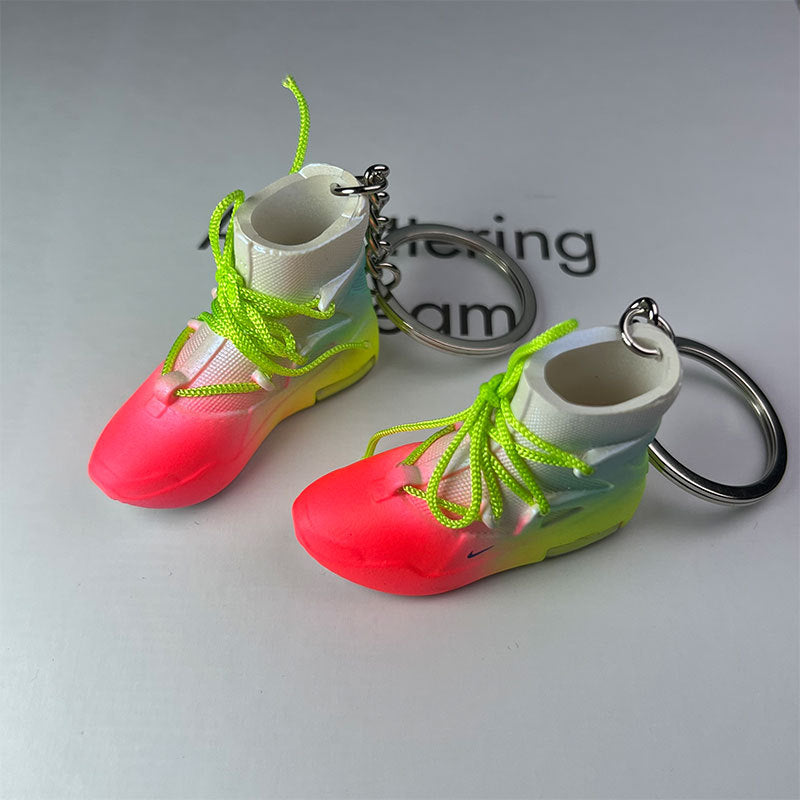 PVC gradient 3D high top shoe keychain MIC-MiaoY085